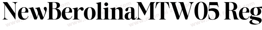 NewBerolinaMTW05 Regular Regular字体转换